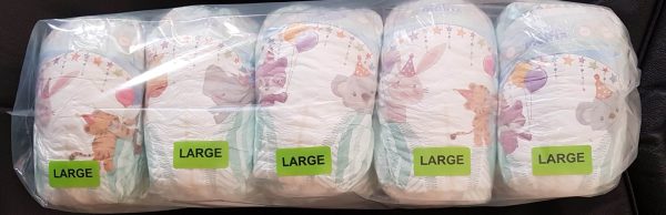Molfix Baby Diapers packed in 90's